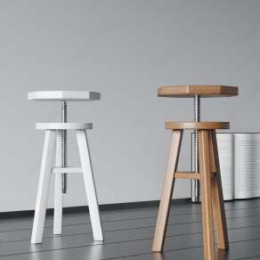 现代吧凳3D模型下载